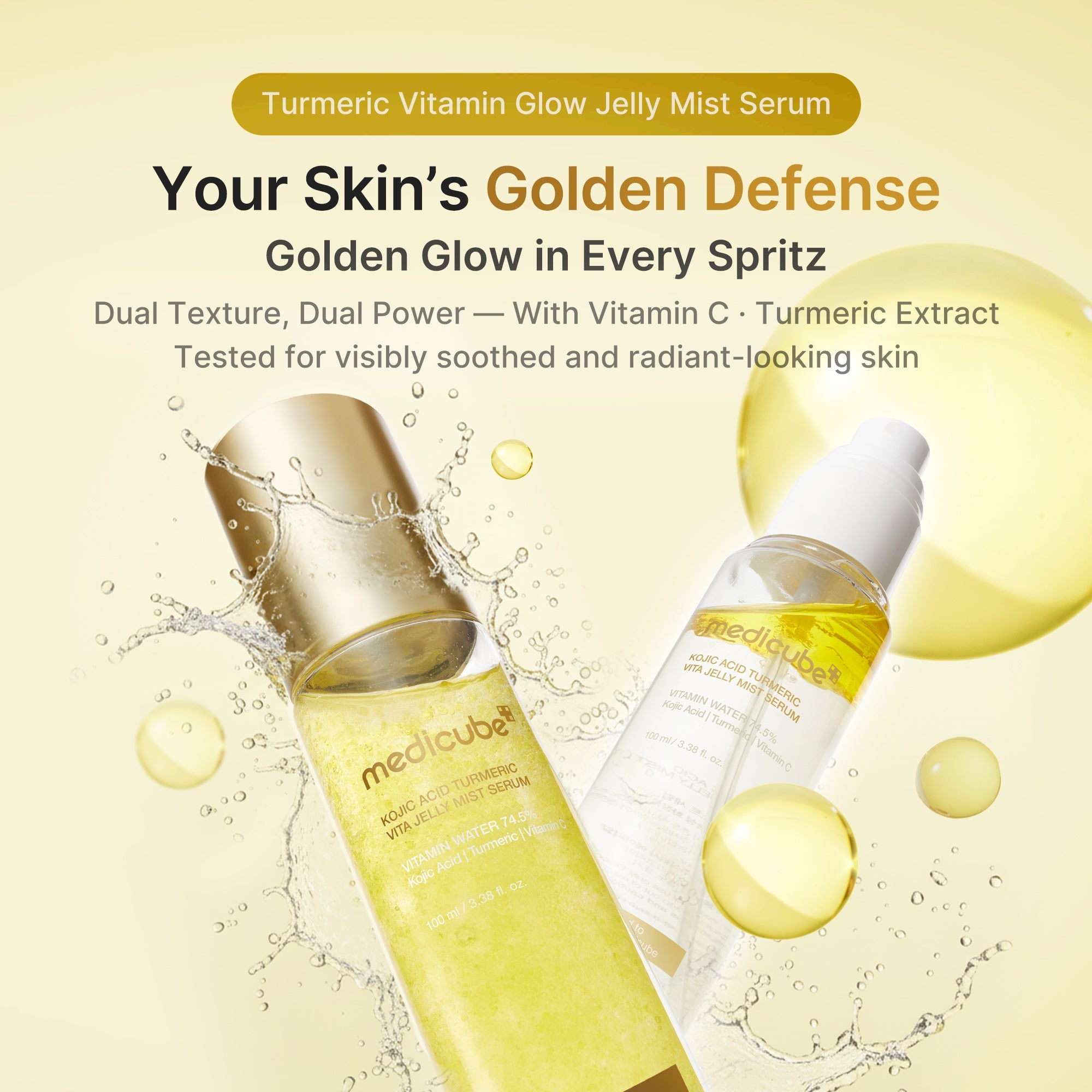 Kojic Acid Turmeric Vitamin Gold Jelly Mist Serum B2