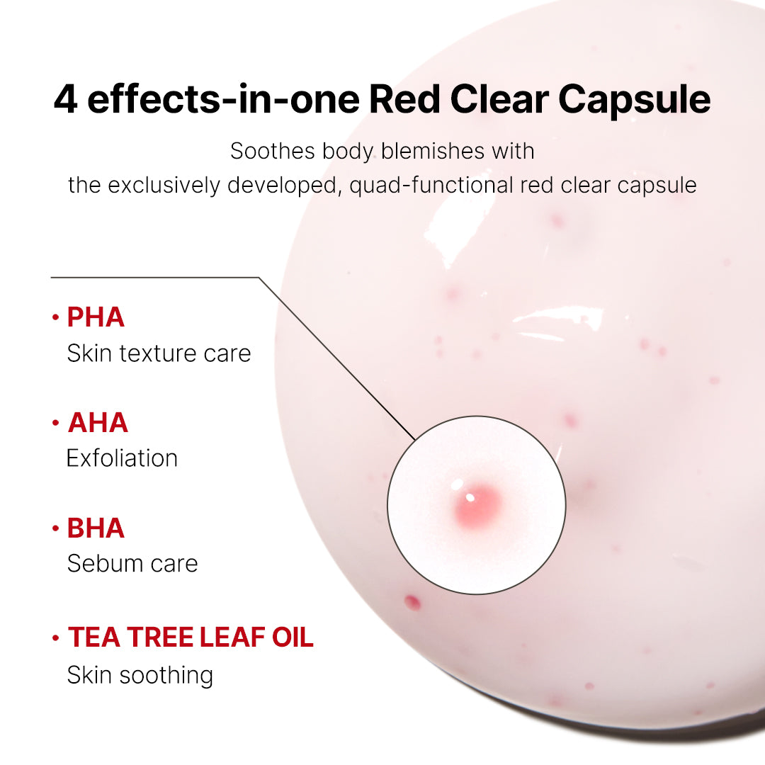 Red Clear Capsule Body Lotion A8