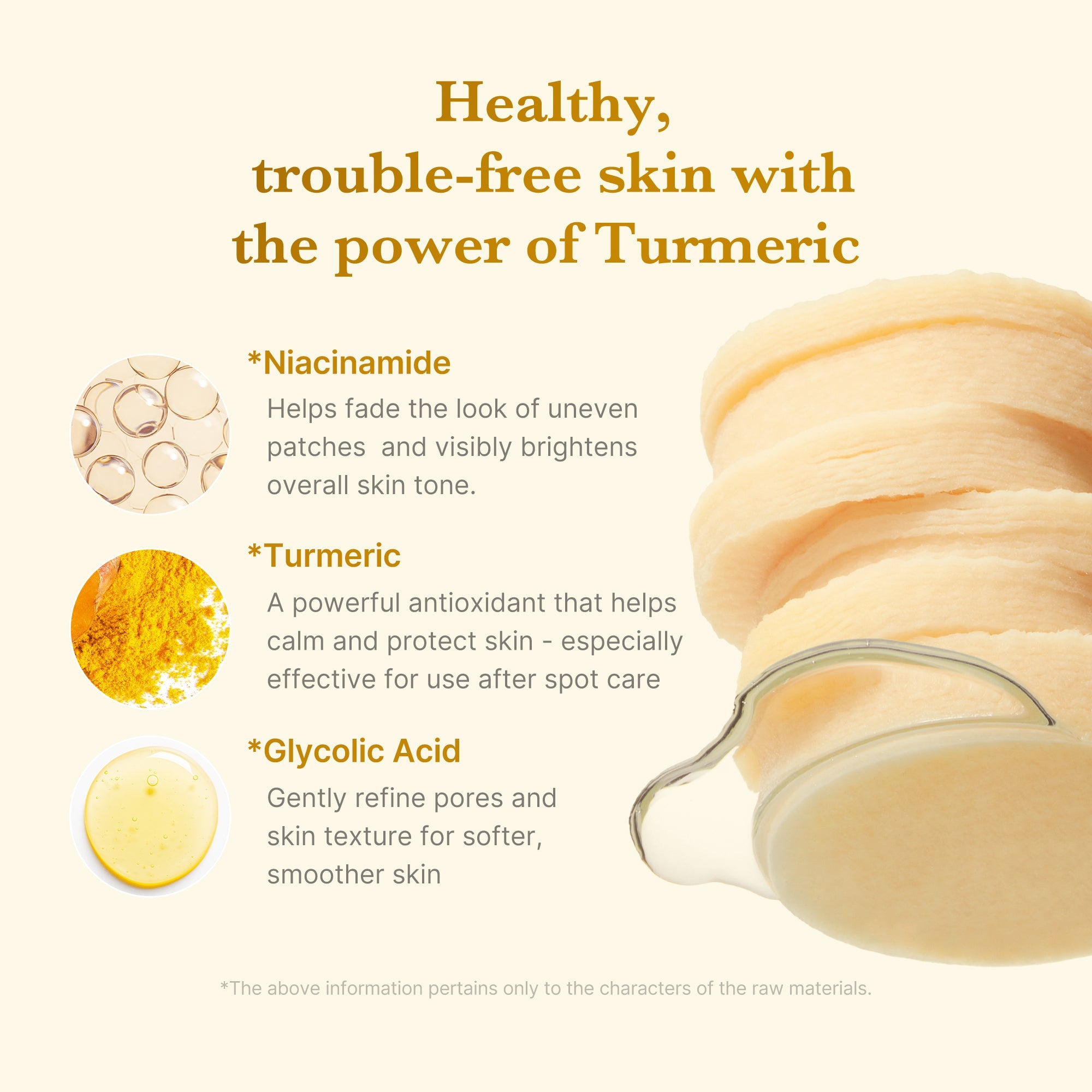 Kojic Acid Tumeric Toner Pad T9