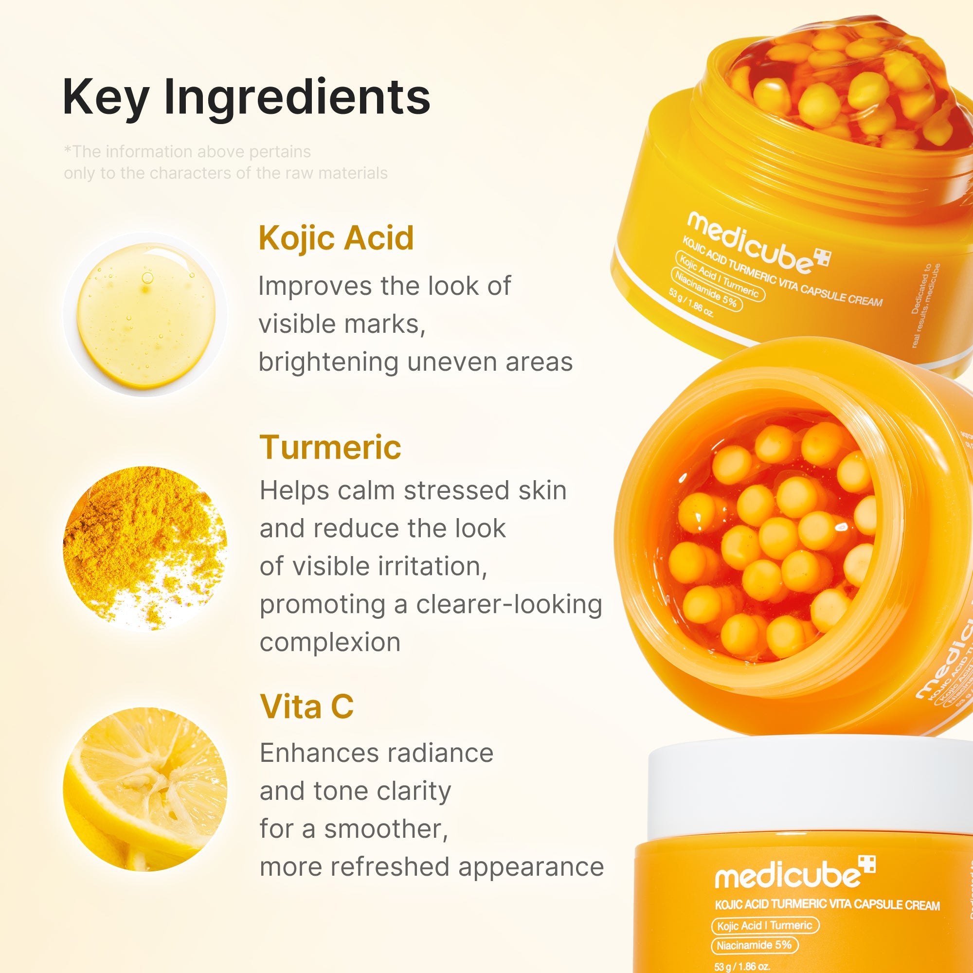 Kojic Acid Turmeric Vita Capsule Cream L9