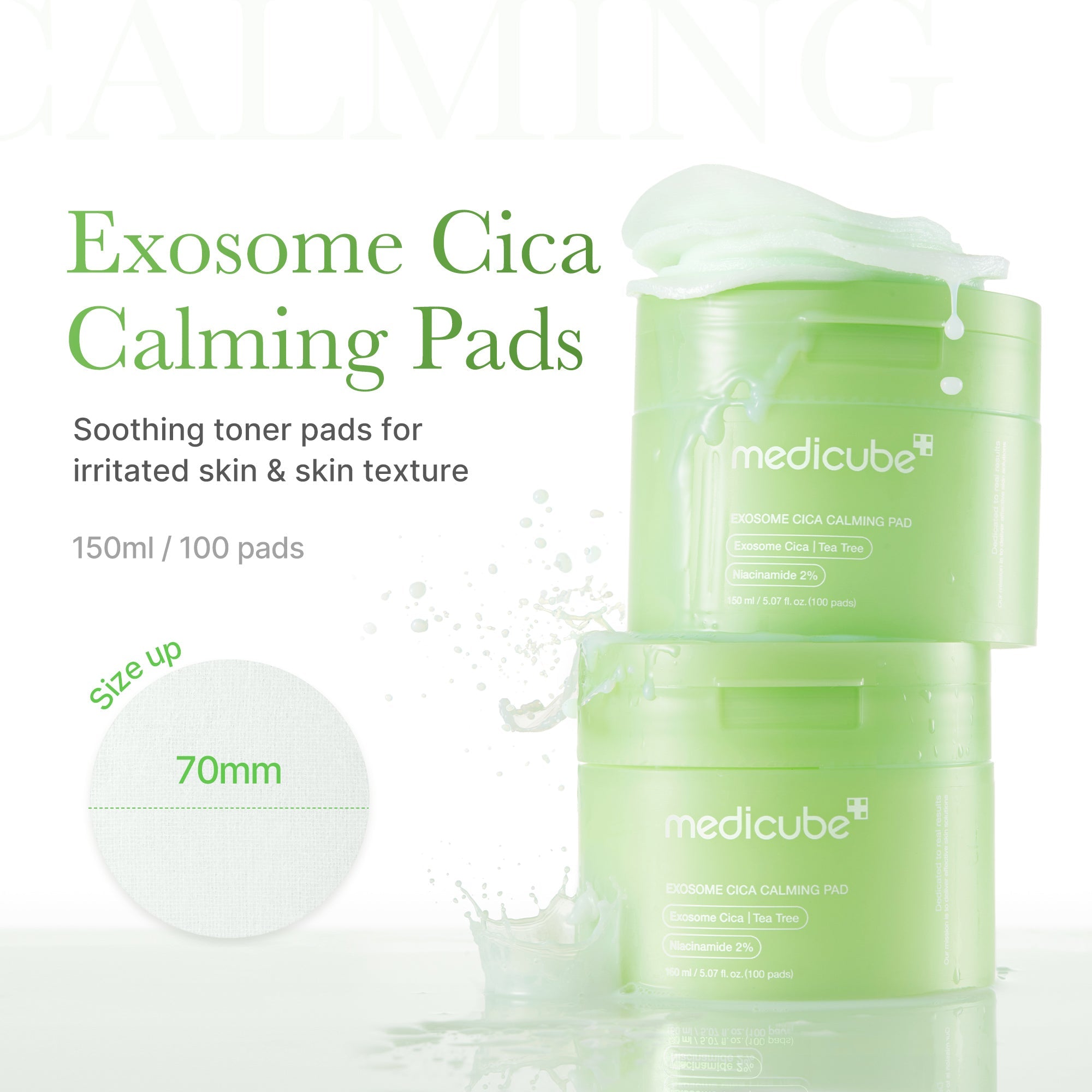 Exosome Cica Calming Toner Pads A5