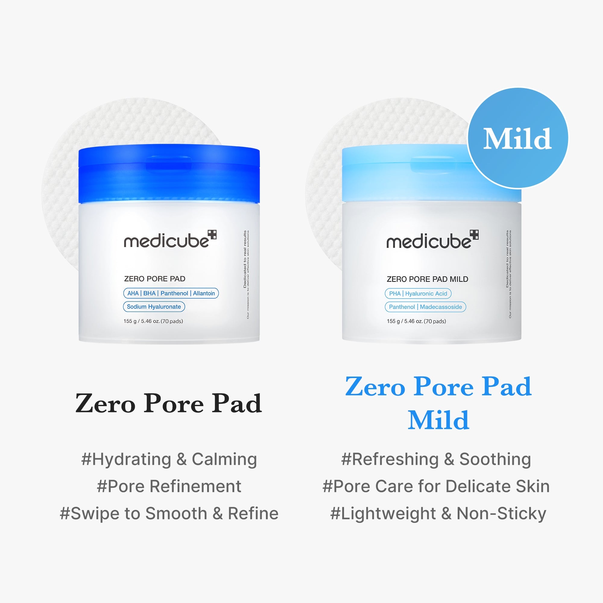 Zero Pore Madecassoside Pads (Mild) Y0