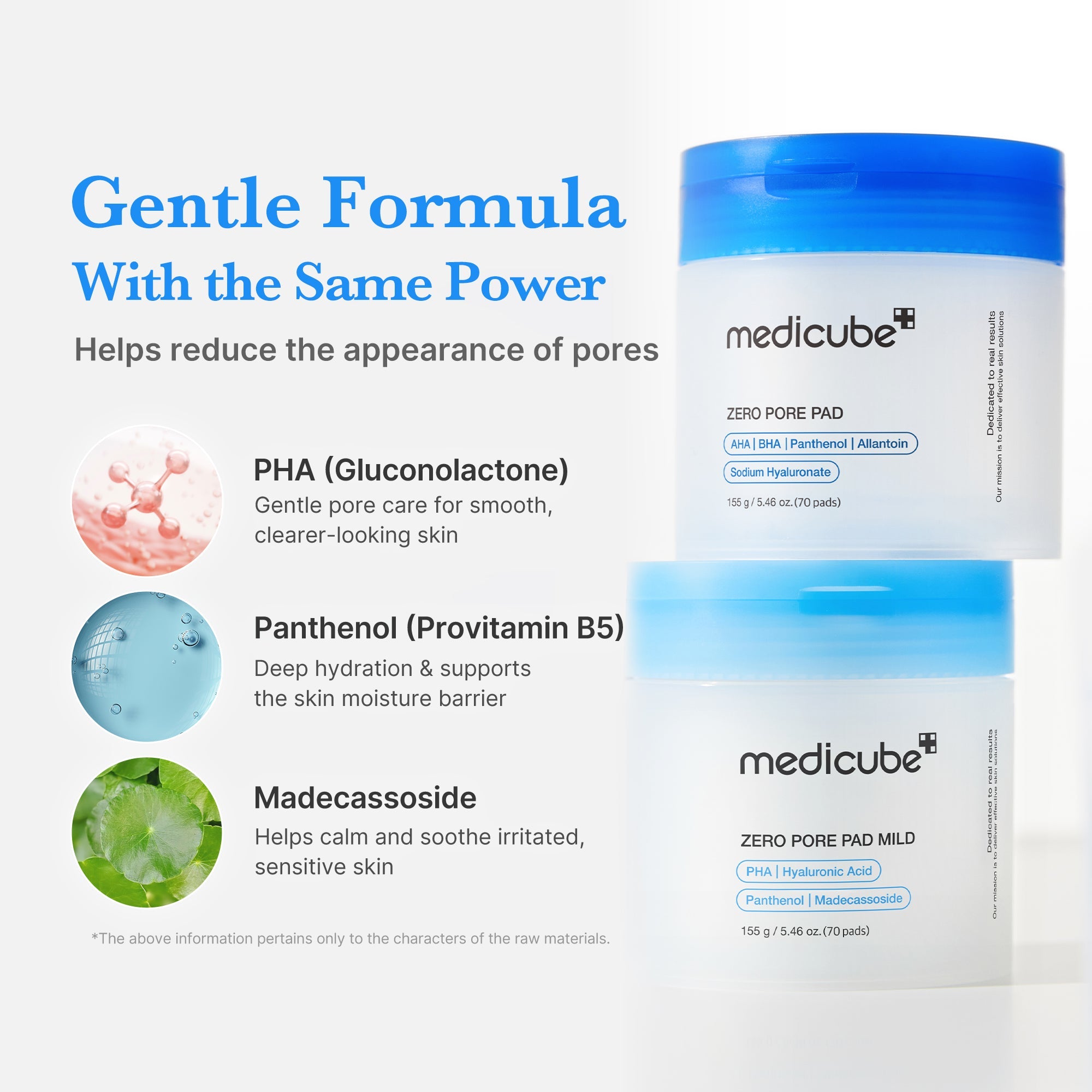 Zero Pore Madecassoside Pads (Mild) Y0