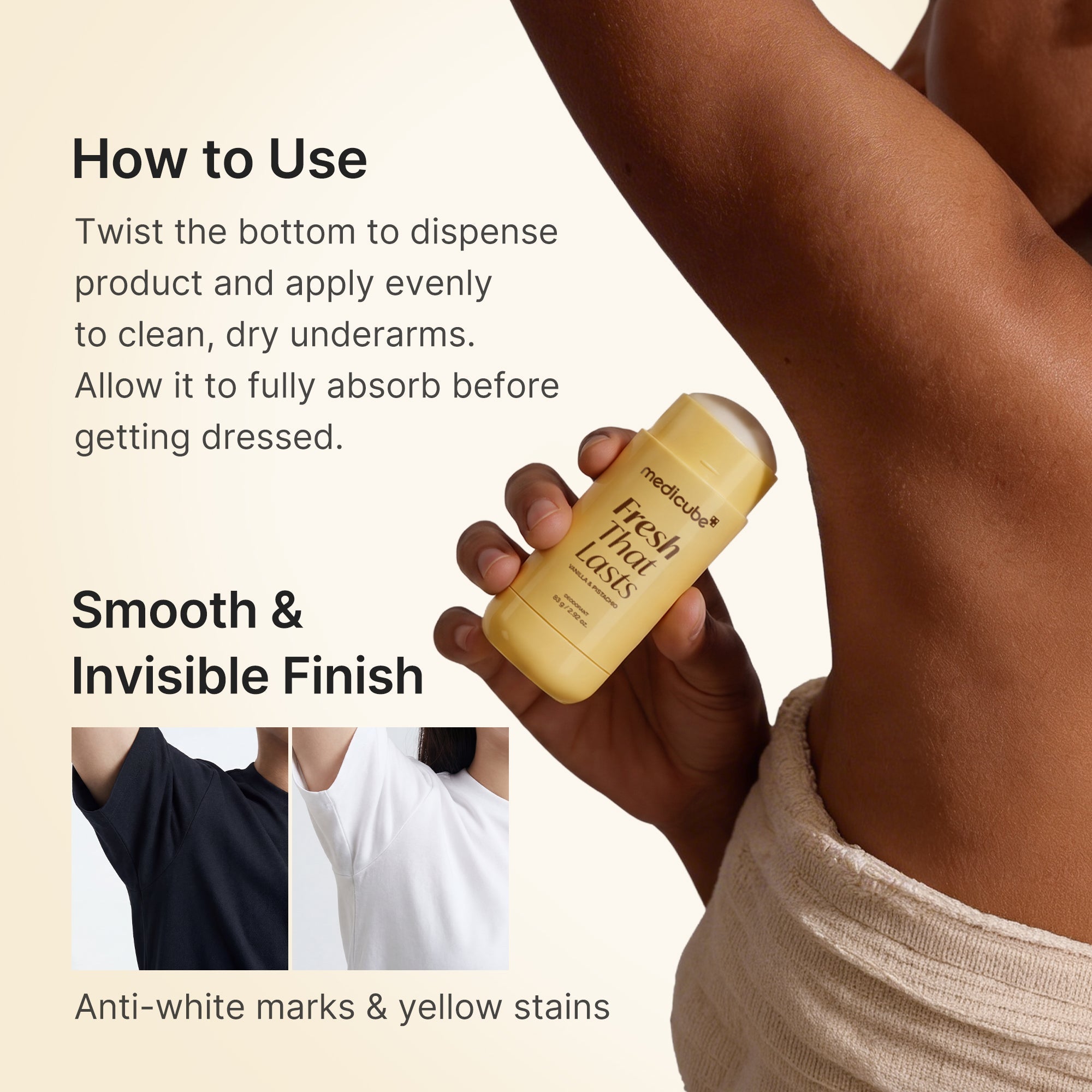 Kojic Acid Brightening Deodorant (Vanilla & Pistachio) Q3