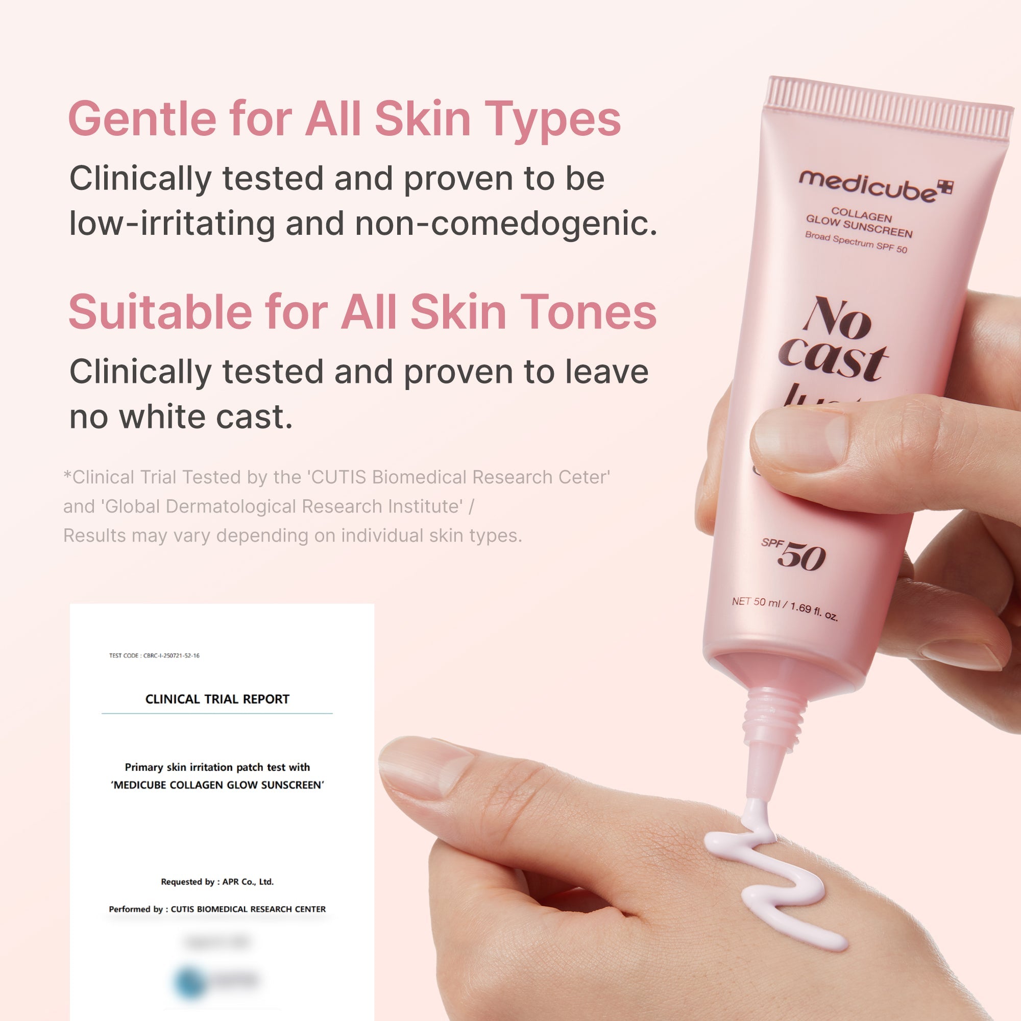 No Cast Just Glow Collagen Sunscreen X2