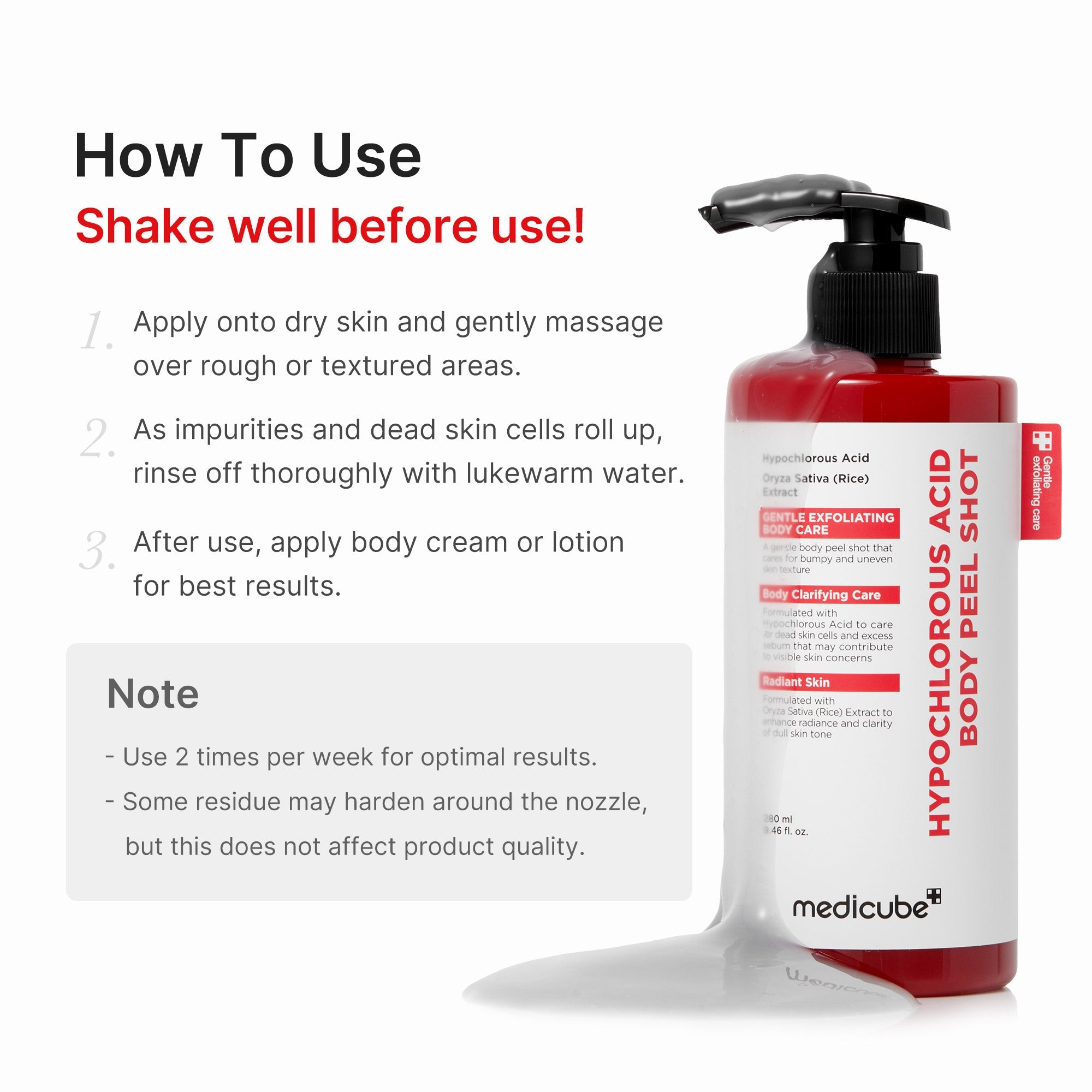 Hypochlorous Acid Rice Body Peel Shot L2