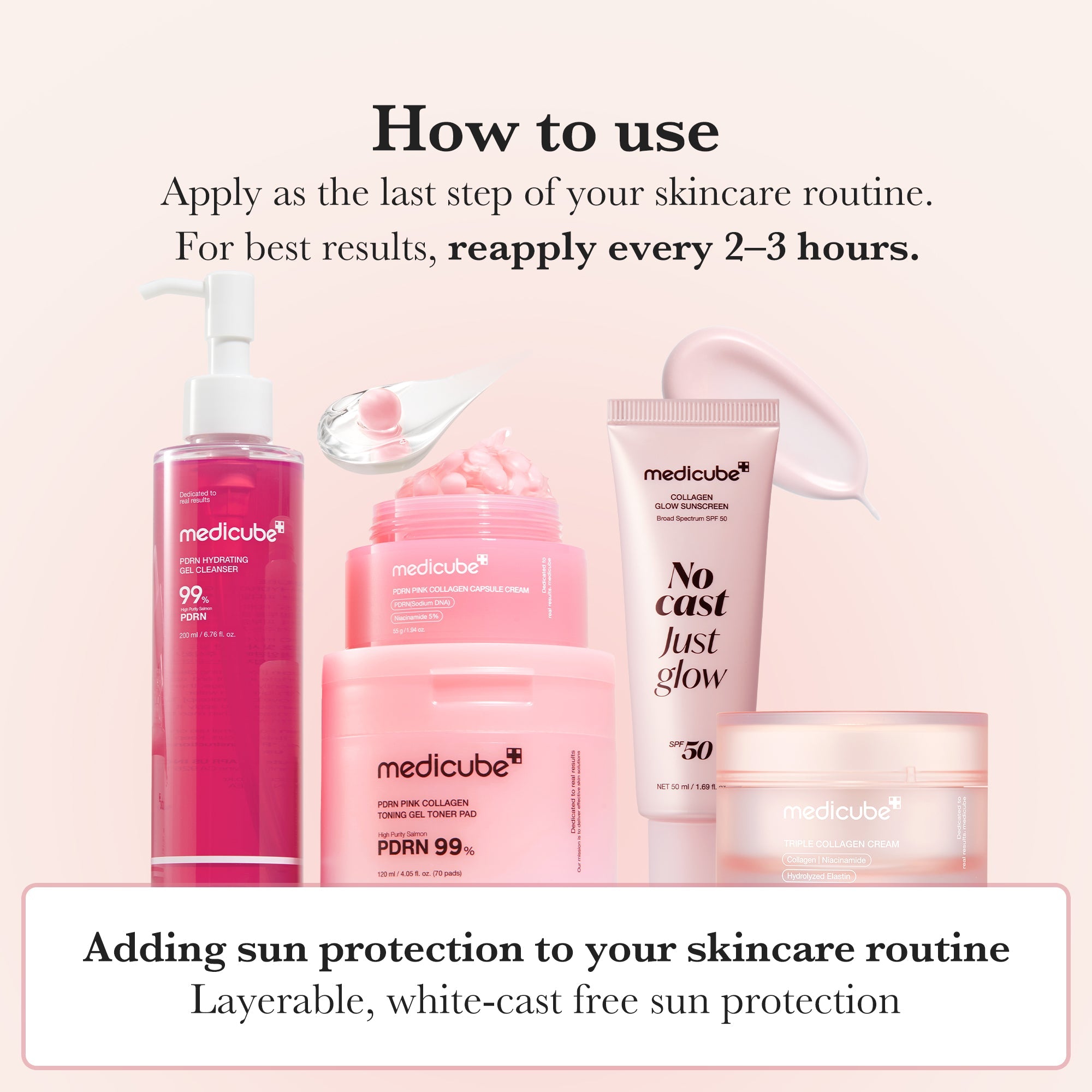 No Cast Just Glow Collagen Sunscreen X2