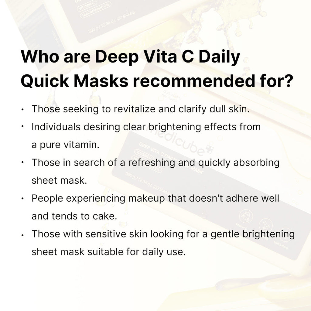 Deep Vita C Daily Quick Masks I6