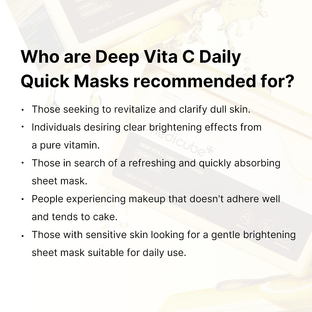 Deep Vita C Daily Quick Masks I6