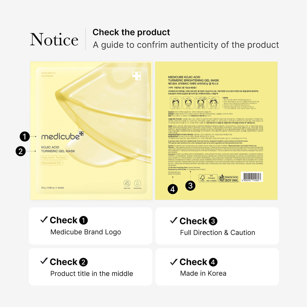 Kojic Acid Turmeric Gold Jelly Gel Mask B9
