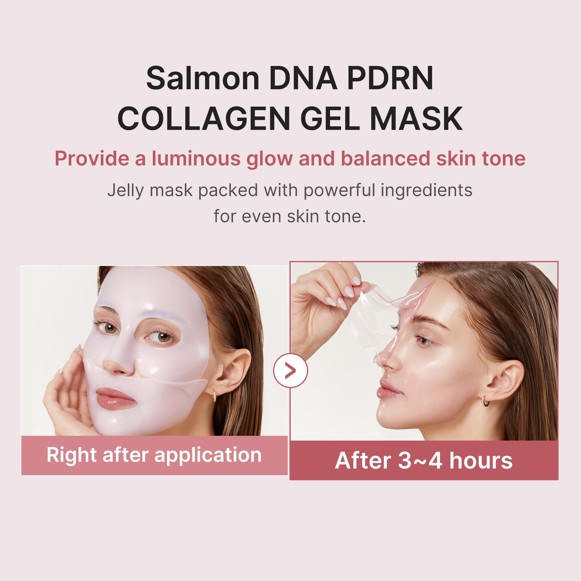 Salmon PDRN Pink Collagen Jelly Gel Mask P9