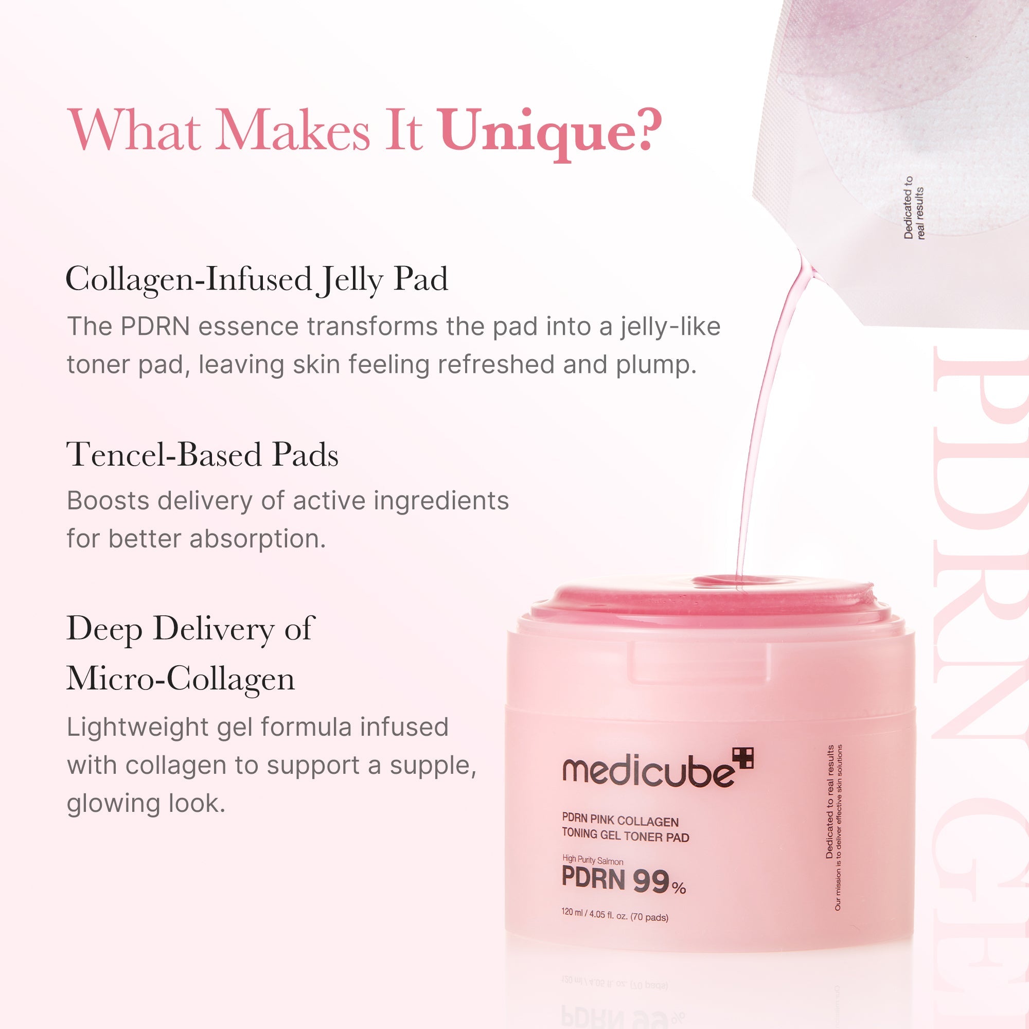 PDRN Pink Collagen Gel Toner Pad Z4