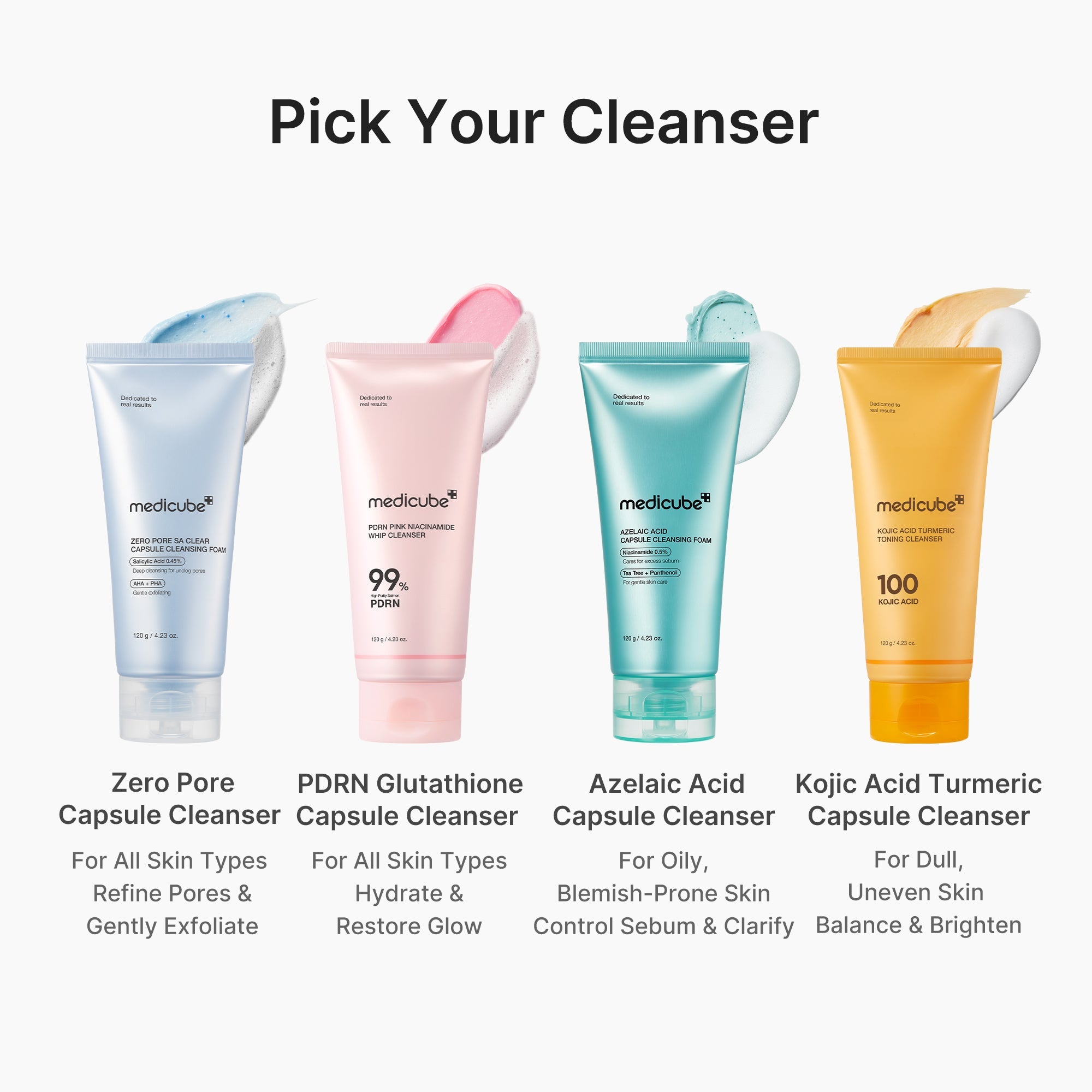 PDRN Pink Glutathione Capsule Foam Cleanser V7