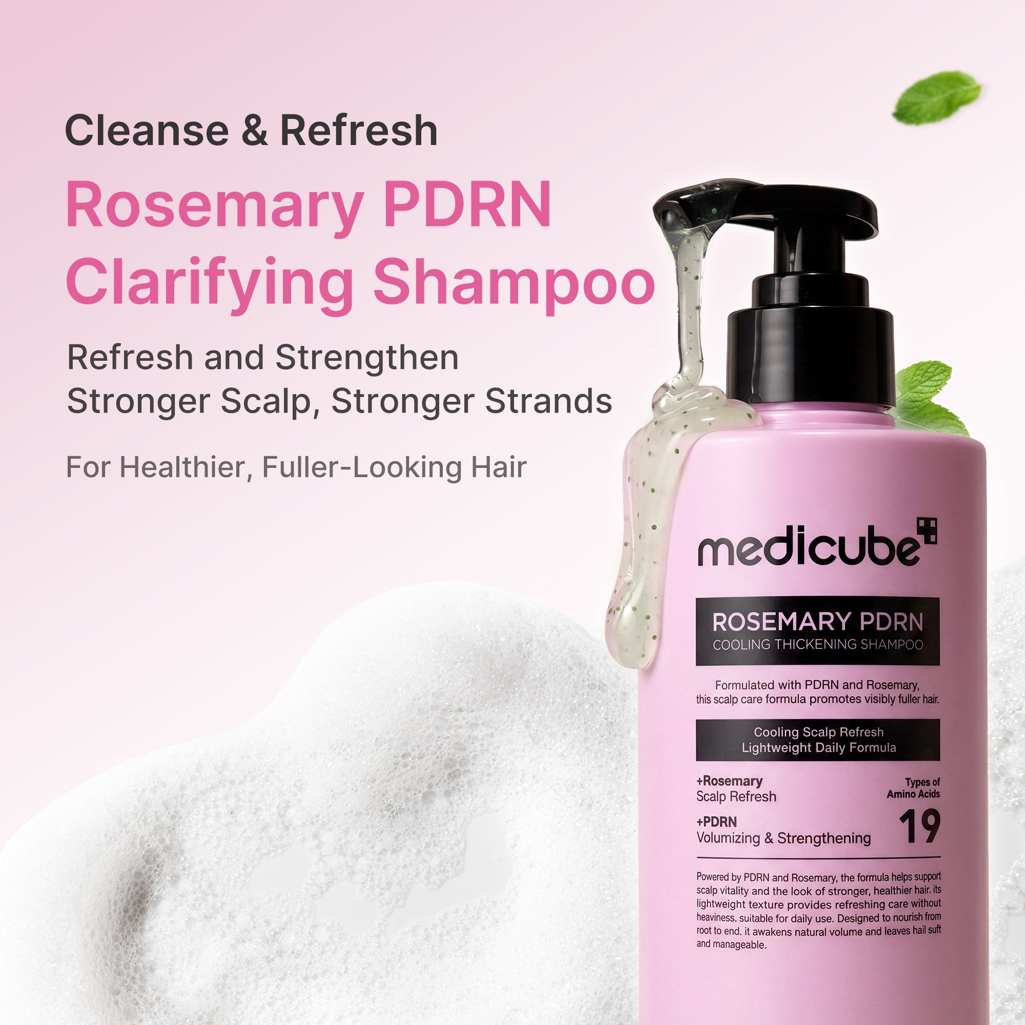 Rosemary PDRN Cooling Thickening Shampoo K8